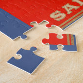 Puzzle 1930s Mi-Boy saumon rose peut étiquette (Côté)