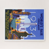 Puzzle 1934 Chicago World's Fair Travel Advertisement (Horizontal)