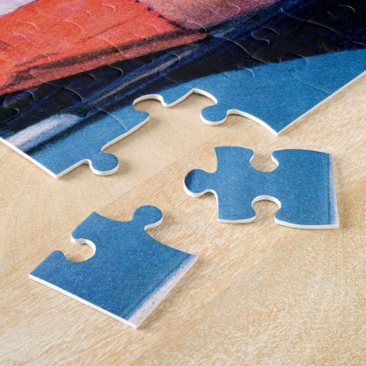 Puzzle 1940 belle femme en voiture (Côté)