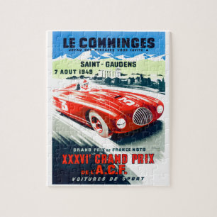 Puzzle 1949 Français Grand prix emballant l'affiche