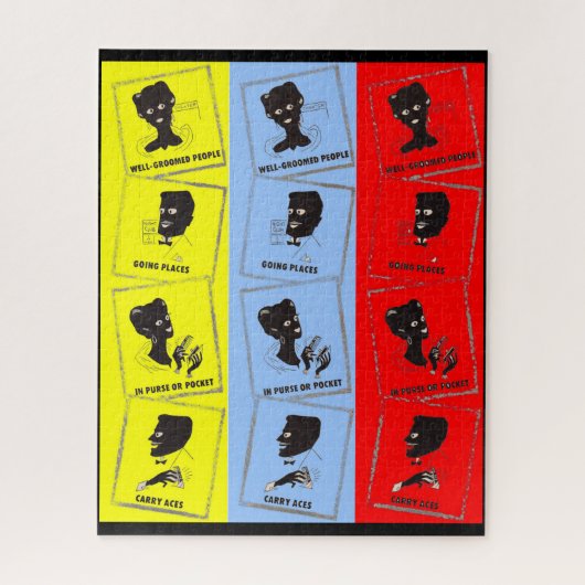 Puzzle 1950 trois as pour peignes Ace (Vertical)