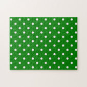Puzzle 1950 vert avec des points blancs (Horizontal)