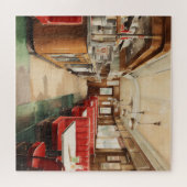 Puzzle 1950s Retro American Diner Watercolor (Horizontal)