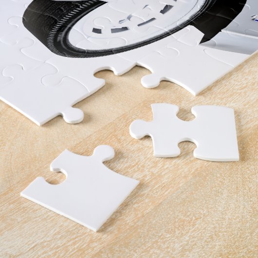 Puzzle 1961 blanc Corvette (Côté)