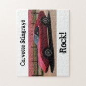 Puzzle 1975 de pastenague de Corvette L82 de rouge (Vertical)