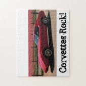 Puzzle 1975 de pastenague de Corvette L82 de rouge (Vertical)