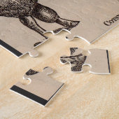 Puzzle 19e century print cotswold sheep (Côté)