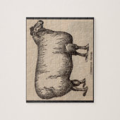 Puzzle 19e century print cotswold sheep (Vertical)