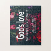 Puzzle 1 CORINTHIENS 13:8 L'AMOUR N'ÉCHEC JAMAIS Christia (Vertical)