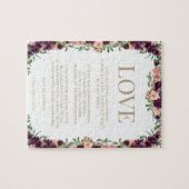 Puzzle 1 Corinthiens 13 Love Bible Verse Floral (Horizontal)