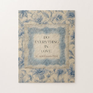 Puzzle 1 Corinthiens 16:14 Faites tout avec amour Vintage