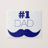 Puzzle #1 Papa Blue Mustache (Horizontal)