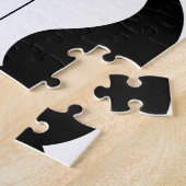 Puzzle #1 Papa Mustache noire - Numéro Un (Côté)