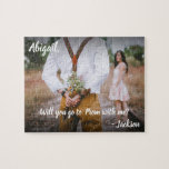 Puzzle 1 Photo Prom ou HOCO Proposition Cute Promposa Idé<br><div class="desc">Demandez à une fille ou à un garçon de faire un bal avec style avec ce puzzle photo promposal personnalisé. (CONSEIL EN MATIÈRE DE PLACEMENT D'IMAGE : Une façon simple de centrer une photo exactement comment vous voulez est de la rogner avant de la télécharger sur le site Zazzle.) Design...</div>