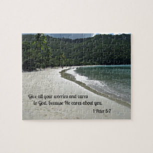 Puzzle 1 Pierre 5:7 Donnez à Dieu toutes vos soucis et vo