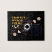 Puzzle 2017 phases totales d'éclipse solaire (Horizontal)