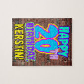 Puzzle 20e anniversaire ~ Amusant, Graffiti urbain inspir (Horizontal)