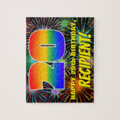 Puzzle 20e anniversaire : Feu d'artifice festif amusant e (Vertical)