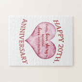 Puzzle 20ème. Anniversaire (Horizontal)