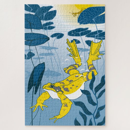 Puzzle 20x30 Frog Pond pour les aveugles de couleu (Vertical)