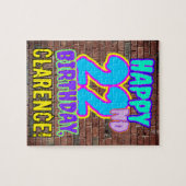 Puzzle 22e anniversaire ~ Amusant, Graffiti urbain inspir (Horizontal)