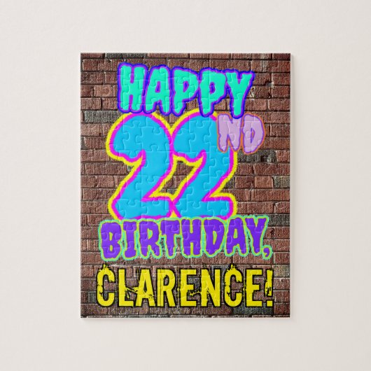Puzzle 22e anniversaire ~ Amusant, Graffiti urbain inspir (Vertical)