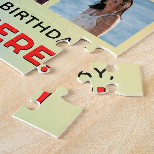 Puzzle 22e anniversaire : Arc en ciel amusant #, Nom pers (Côté)