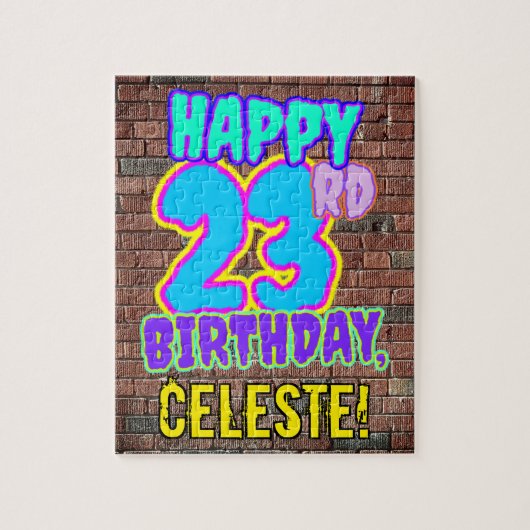 Puzzle 23e anniversaire ~ Amusant, Graffiti urbain inspir (Vertical)