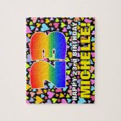 Puzzle 23e anniversaire — Formes de coeur amusantes et ai (Vertical)