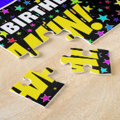 Puzzle 23e anniversaire — Motif de terrain amusant, color (Côté)