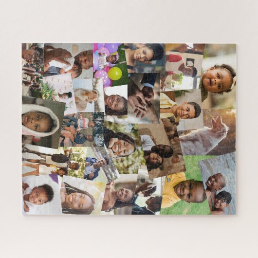 Puzzle 24 Haphazardly Overlapping Photos Collage Modèle (Horizontal)