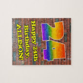 Puzzle 24e anniversaire : Arc en ciel inspiré par les gra (Horizontal)