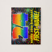 Puzzle 24e anniversaire : Feu d'artifice festif amusant e (Vertical)