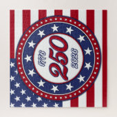 Puzzle 250e anniversaire d'Amérique avec le drapeau des É (Vertical)
