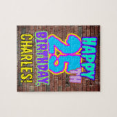 Puzzle 25e anniversaire ~ Amusant, Graffiti urbain inspir (Horizontal)