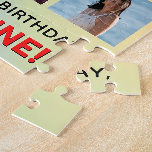 Puzzle 25e anniversaire : Arc-en-ciel amusant #, Nom pers (Côté)