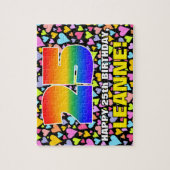 Puzzle 25e anniversaire — Formes de coeur amusantes et ai (Vertical)