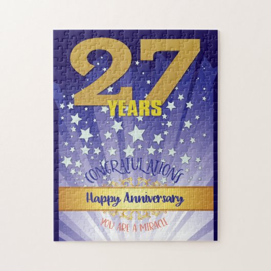 Puzzle 27 Anniversaire de la reprise Numéros Gras (Vertical)