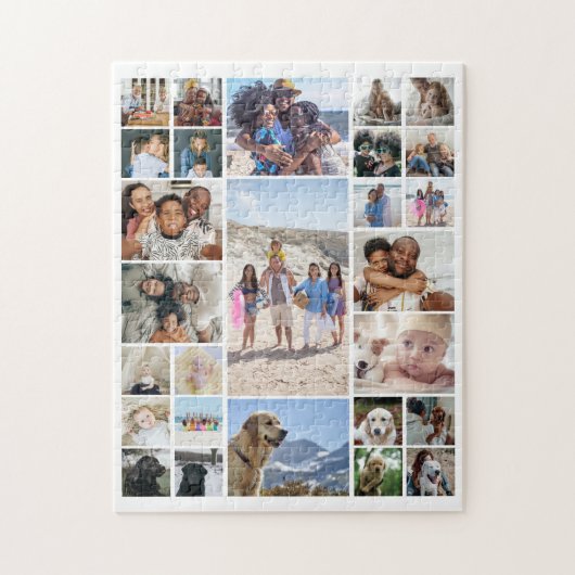 Puzzle 27 Collage photo personnalisé (Vertical)
