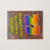 Puzzle 27e anniversaire : Arc en ciel inspiré par les gra (Horizontal)