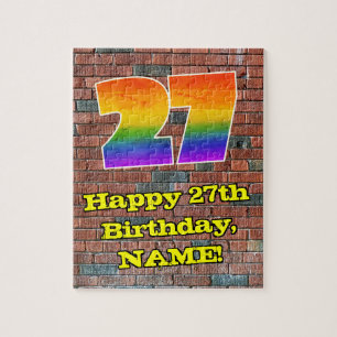 Puzzle 27e anniversaire : Arc en ciel inspiré par les gra