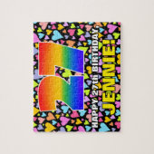 Puzzle 27e anniversaire — Formes de coeur amusantes et ai (Vertical)