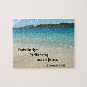 Puzzle 2 Chroniques 20:21 Louez le Seigneur, pour sa misé