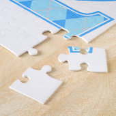 Puzzle 2ème anniversaire Giraffe Bleue (Côté)