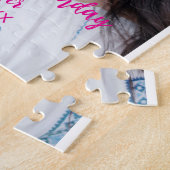 Puzzle 30e anniversaire ajouter nom date année photo blan (Côté)