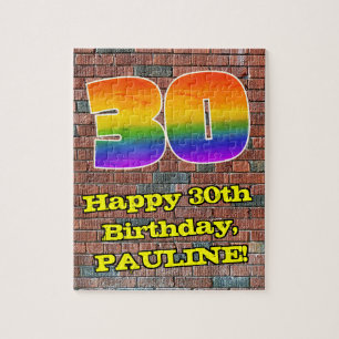 Puzzle 30e anniversaire : Arc-en-ciel amusant inspiré pa