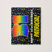 Puzzle 31e anniversaire — Amusant, Motif de terrain étoil (Vertical)