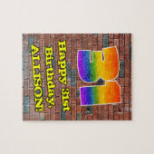 Puzzle 31e anniversaire : Arc-en-ciel amusant inspiré par (Horizontal)