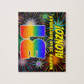 Puzzle 31e anniversaire : Feu d'artifice festif amusant e (Vertical)