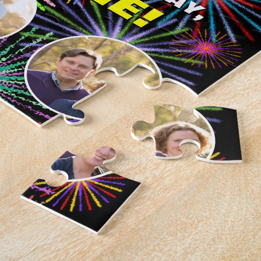 Puzzle 32e anniversaire : Arc en ciel amusant #, Nom pers (Côté)